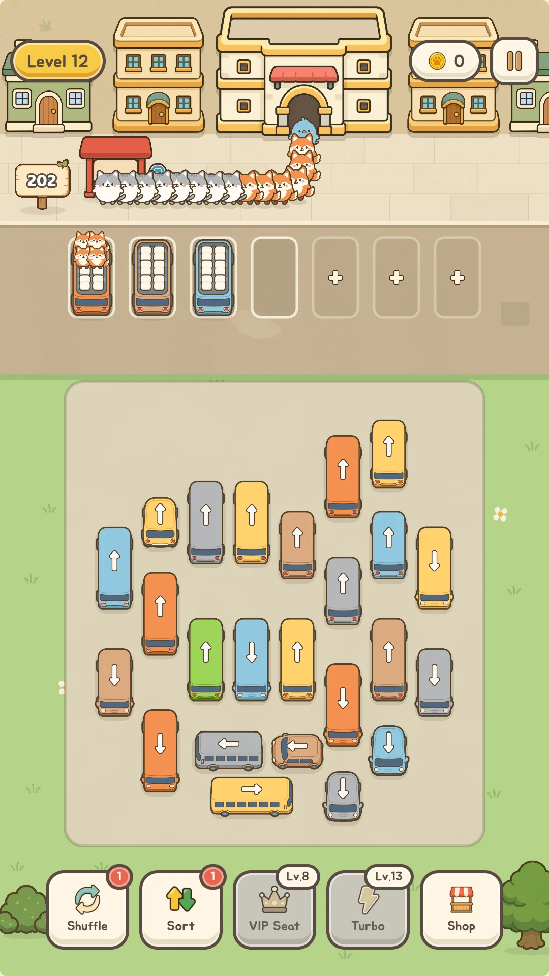 Vroom Town: Cozy Bus Puzzle screenshot