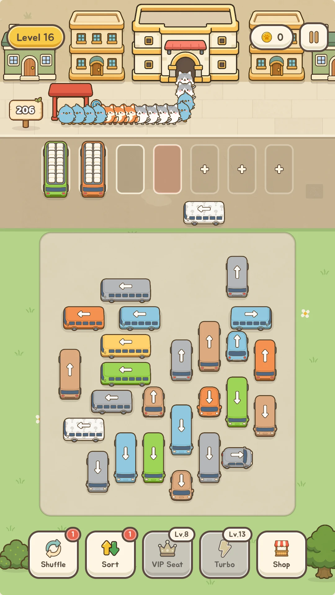 Vroom Town: Cozy Bus Puzzle screenshot